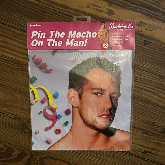 Bachelorette Party Favors Pin The Macho On The Man - Picture 2 of 6